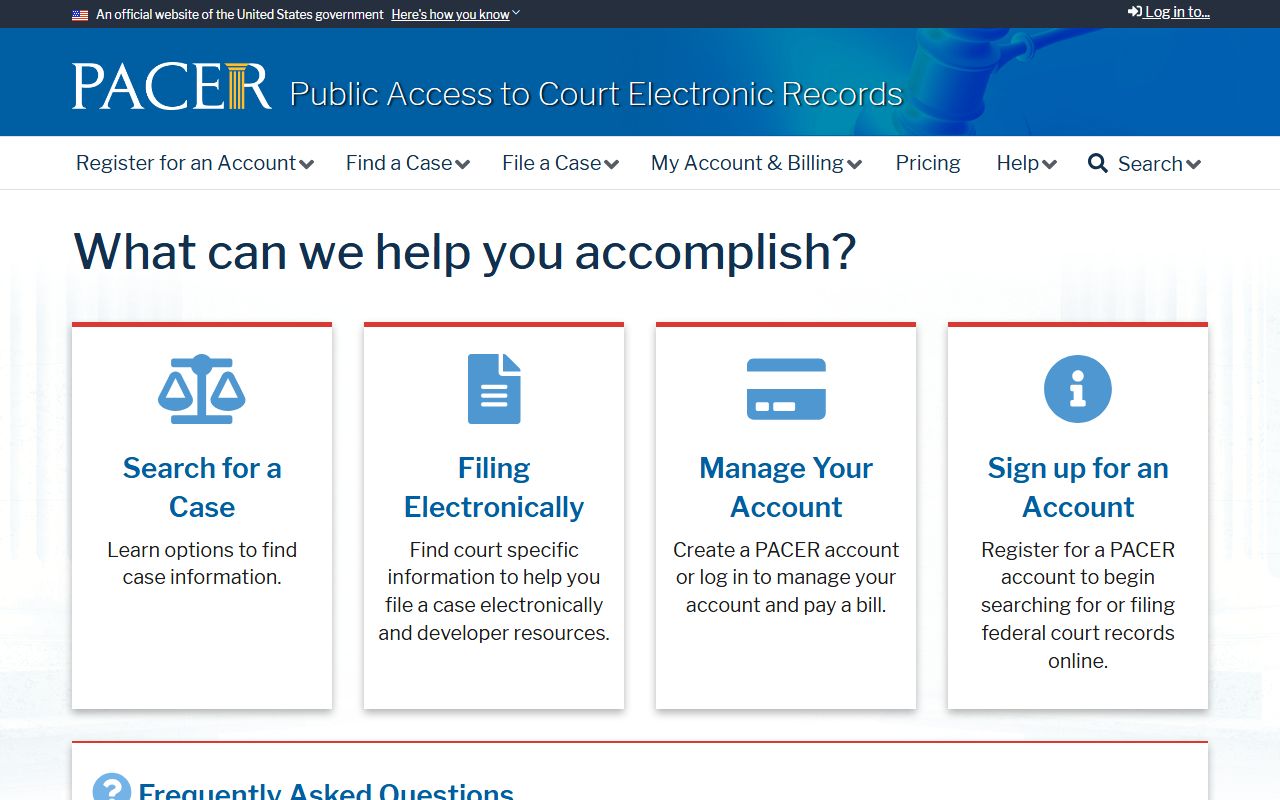East Carroll Parish court records PACER federal records portal
