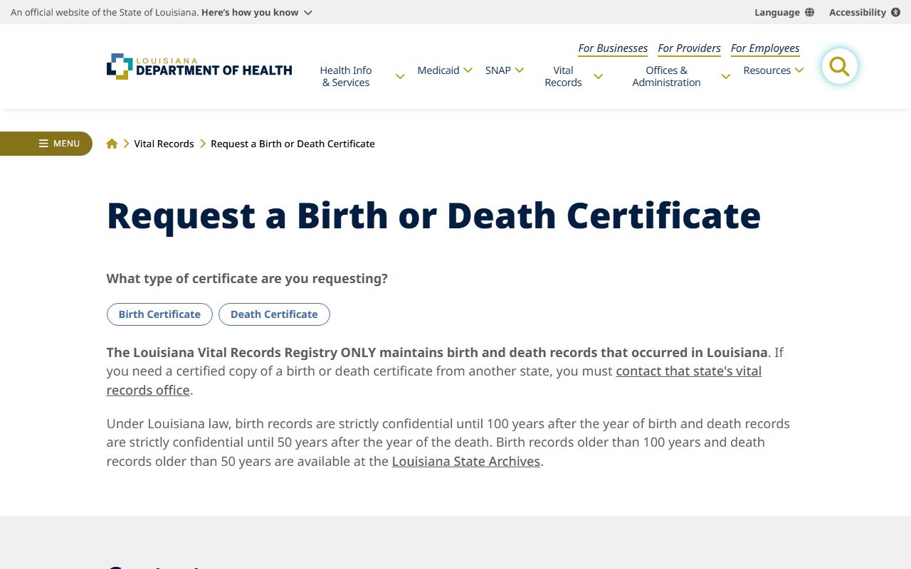 East Carroll Parish marriage records Louisiana vital records certificate page